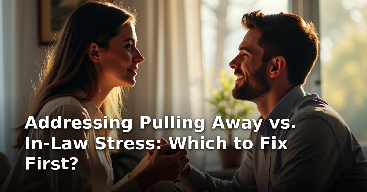 Addressing Pulling Away vs. In-Law Stress: Which to Fix First?