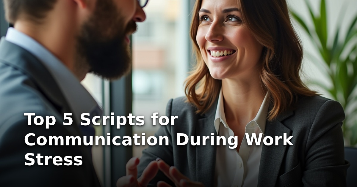 Top 5 Scripts for Communication During Work Stress