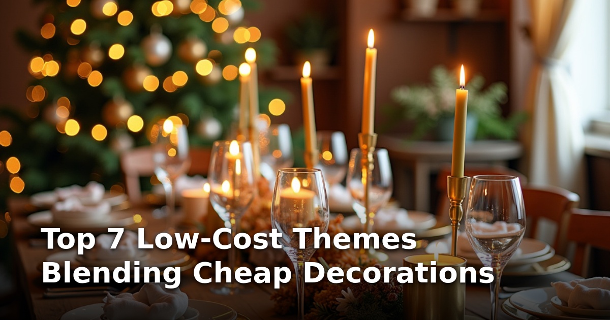 Top 7 Low-Cost Themes Blending Cheap Decorations