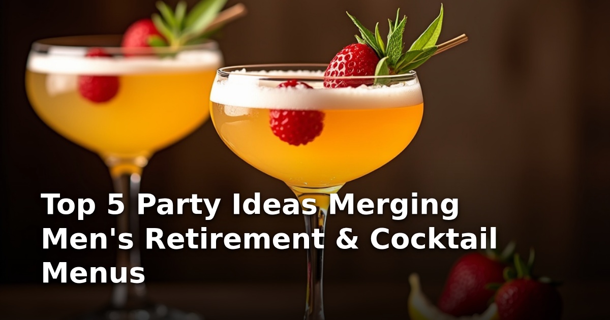 Top 5 Party Ideas Merging Men’s Retirement & Cocktail Menus