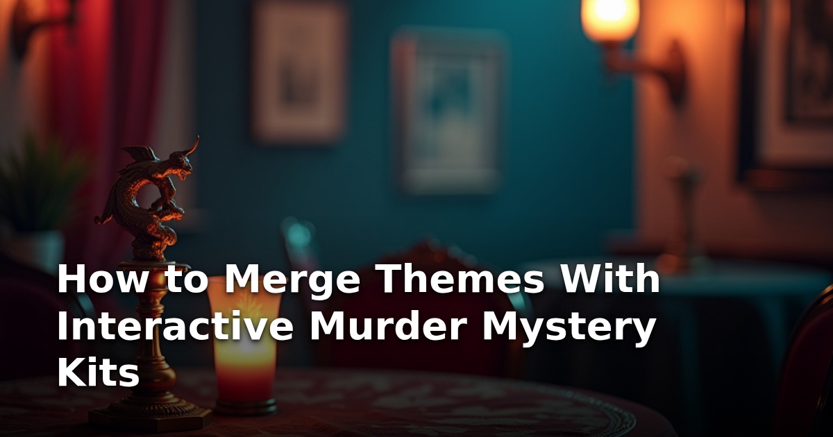 How to Merge Themes With Interactive Murder Mystery Kits