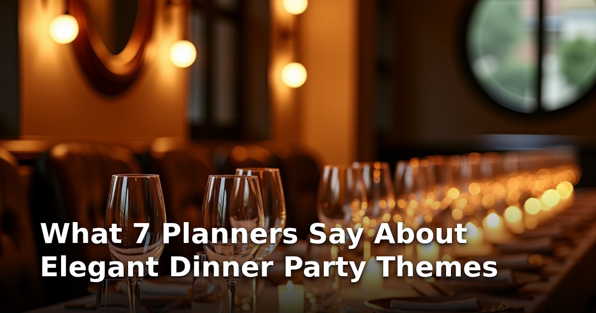 What 7 Planners Say About Elegant Dinner Party Themes