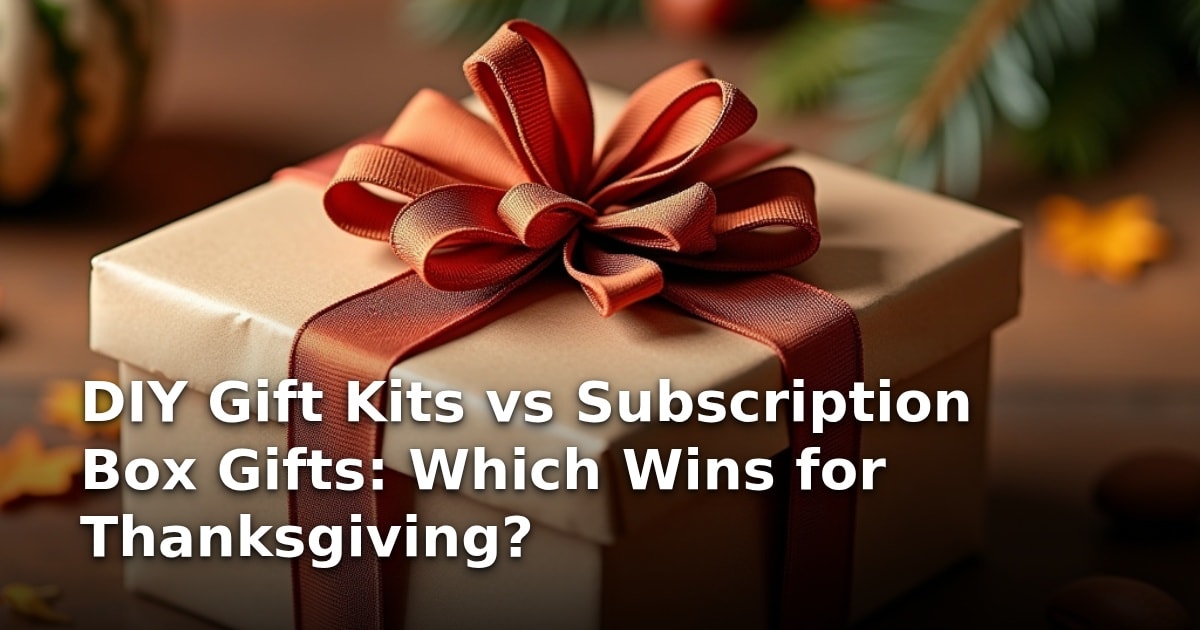 DIY Gift Kits vs Subscription Box Gifts: Which Wins for Thanksgiving?