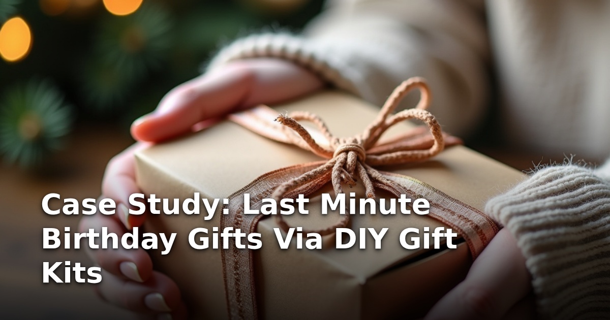 Case Study: Last Minute Birthday Gifts Via DIY Gift Kits