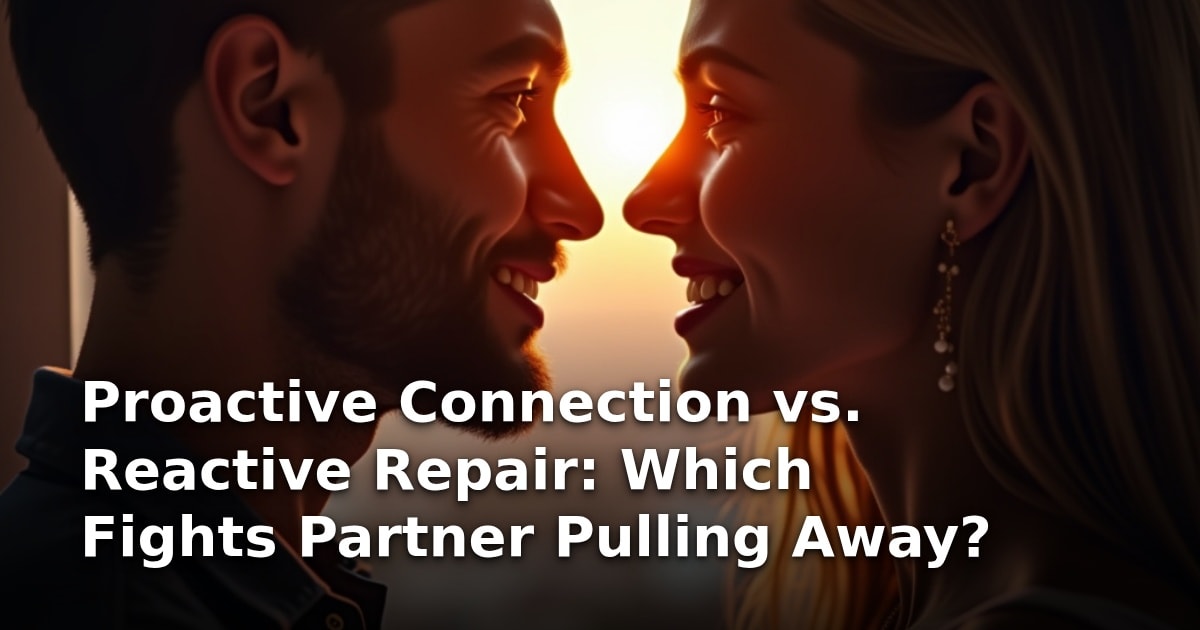 Proactive Connection vs. Reactive Repair: Which Fights Partner Pulling Away?