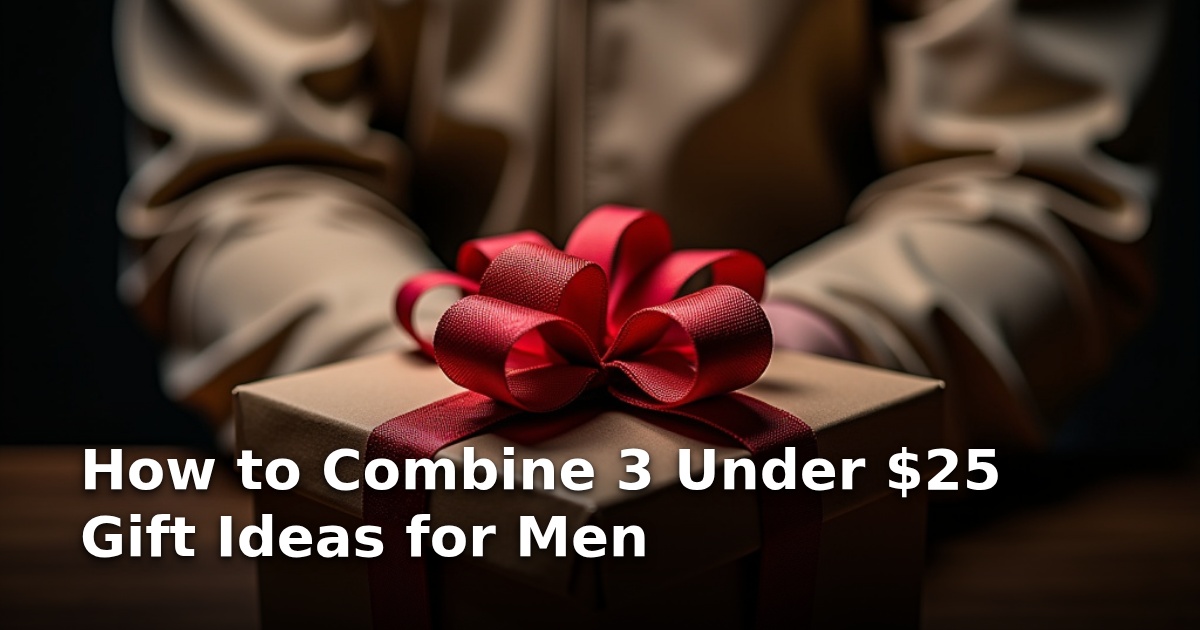 How to Combine 3 Under $25 Gift Ideas for Men