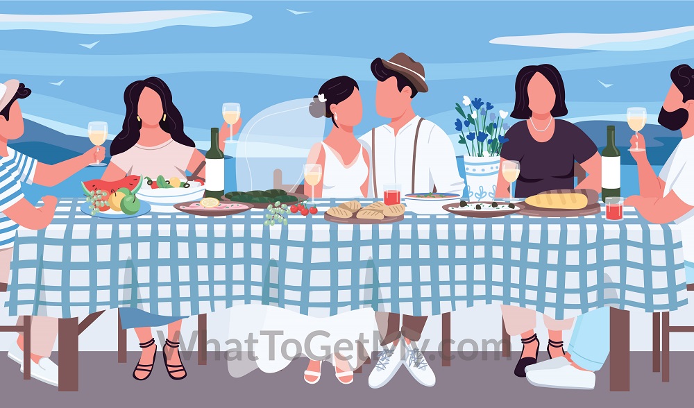 Dishware, glasses, and cutleries.