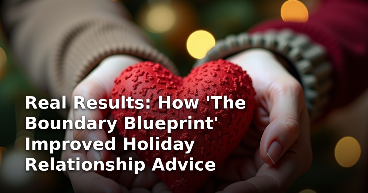 Real Results: How ‘The Boundary Blueprint’ Improved Holiday Relationship Advice