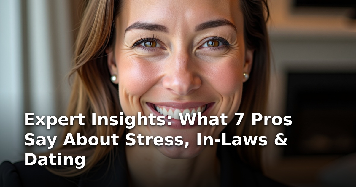 Expert Insights: What 7 Pros Say About Stress, In-Laws & Dating