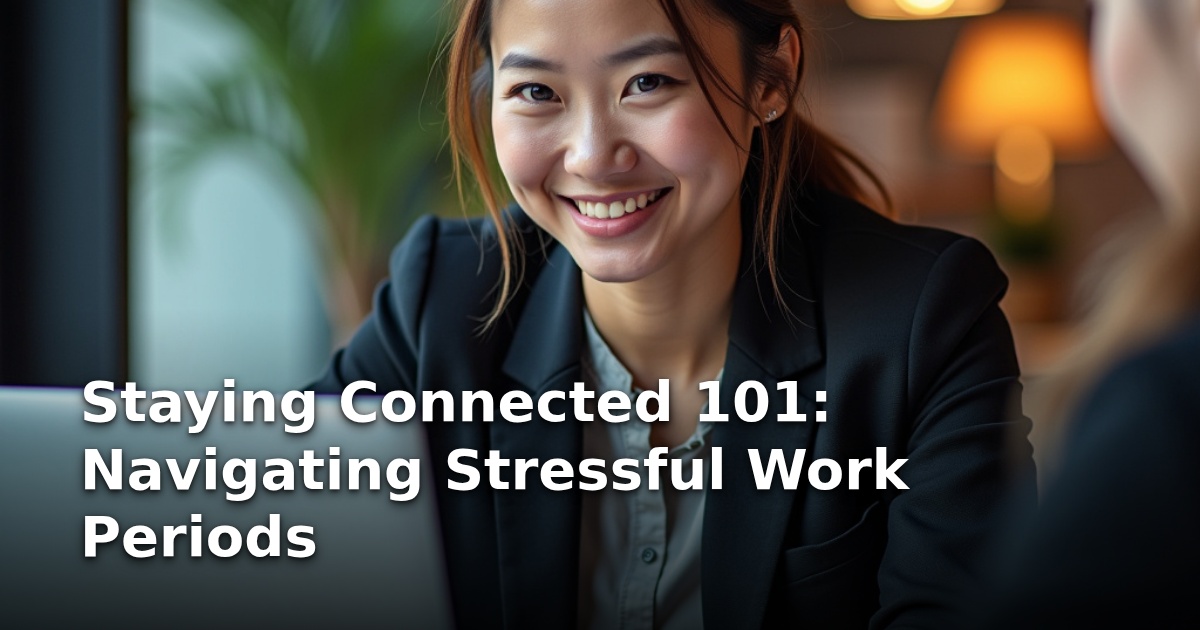 Staying Connected 101: Navigating Stressful Work Periods