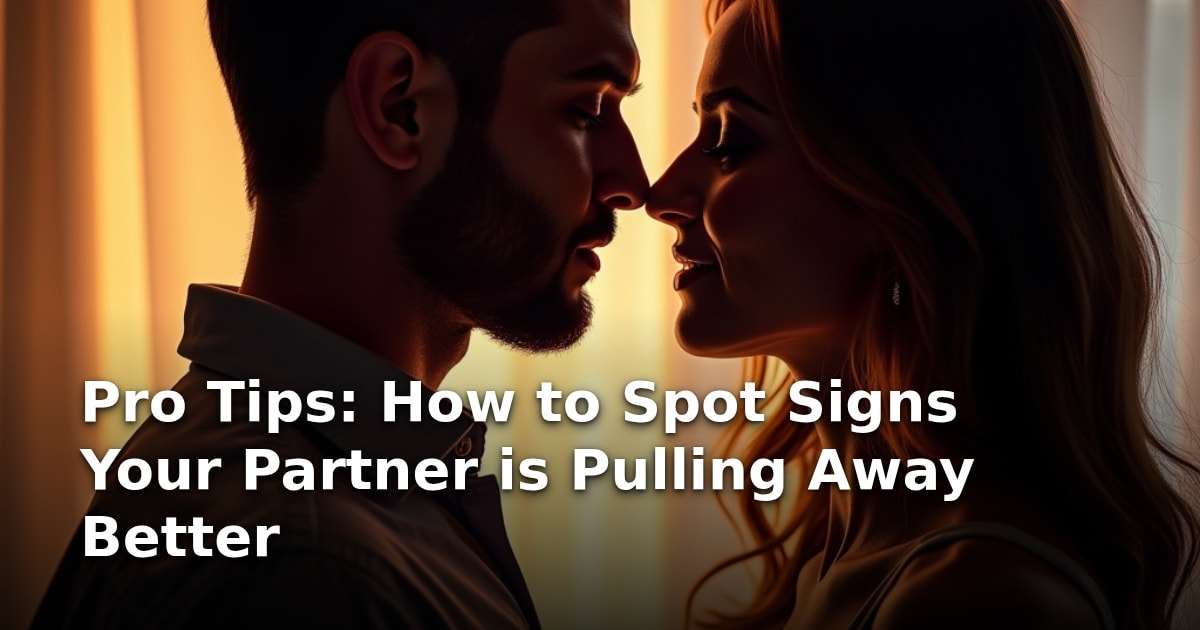 Pro Tips: How to Spot Signs Your Partner is Pulling Away Better