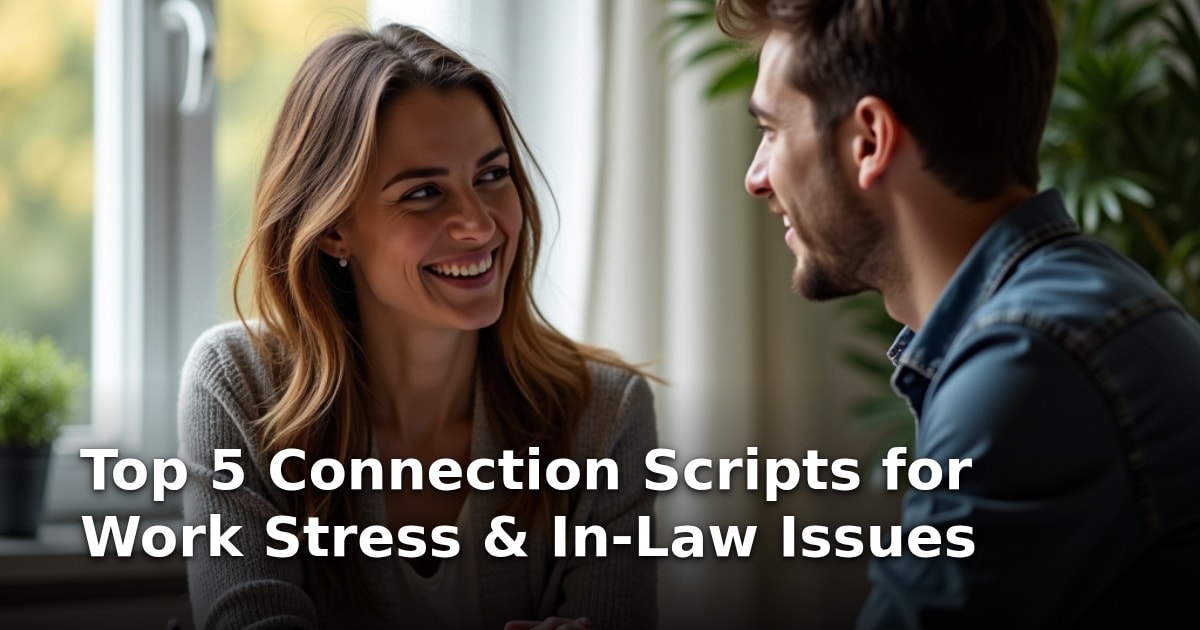 Top 5 Connection Scripts for Work Stress & In-Law Issues