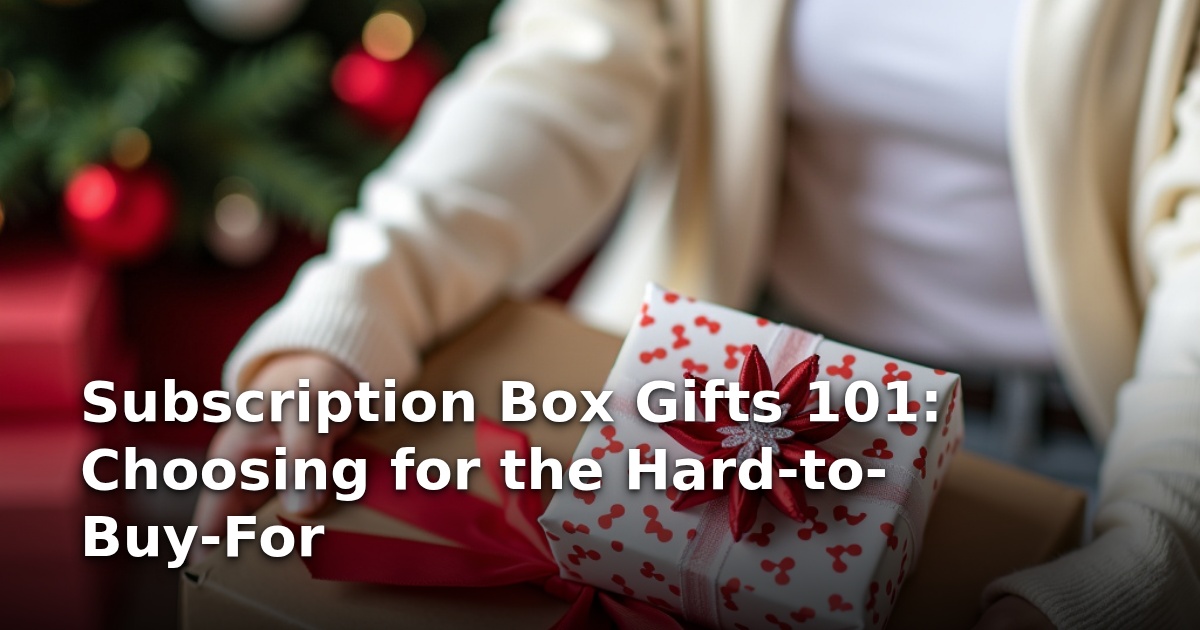 Subscription Box Gifts 101: Choosing for the Hard-to-Buy-For