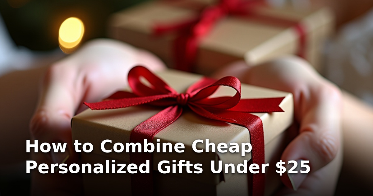 How to Combine Cheap Personalized Gifts Under $25