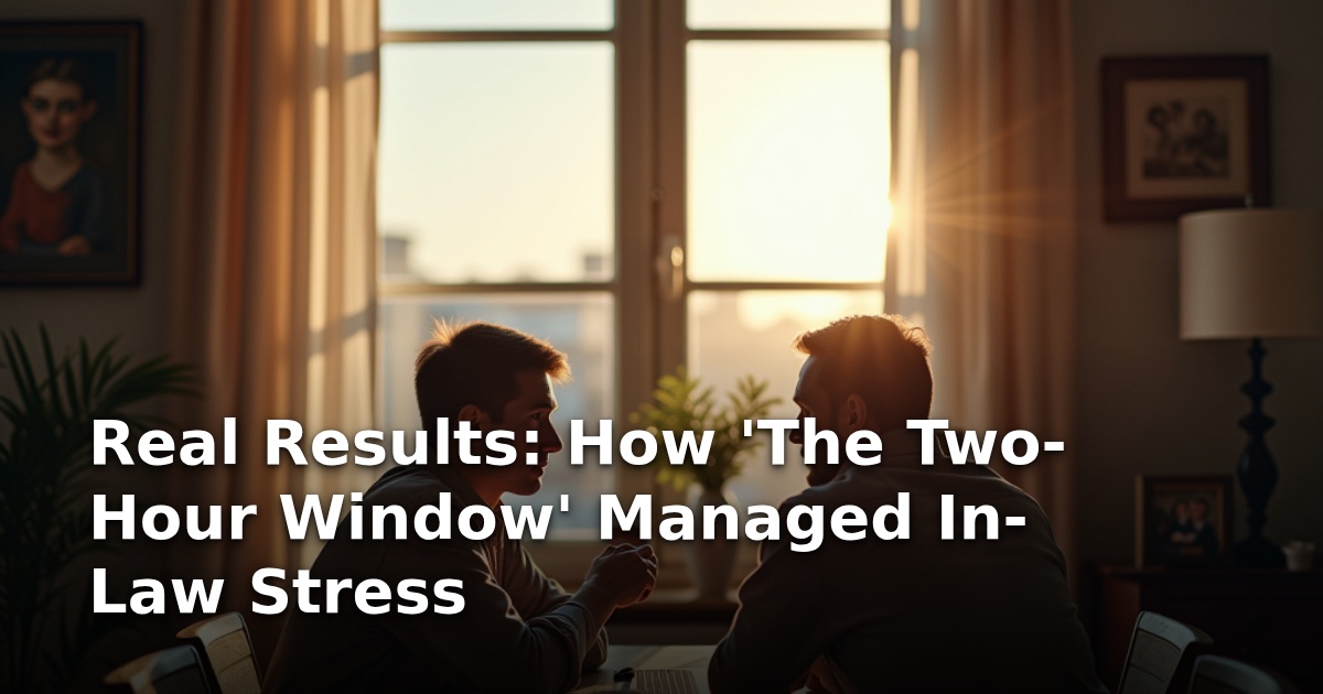 Real Results: How ‘The Two-Hour Window’ Managed In-Law Stress