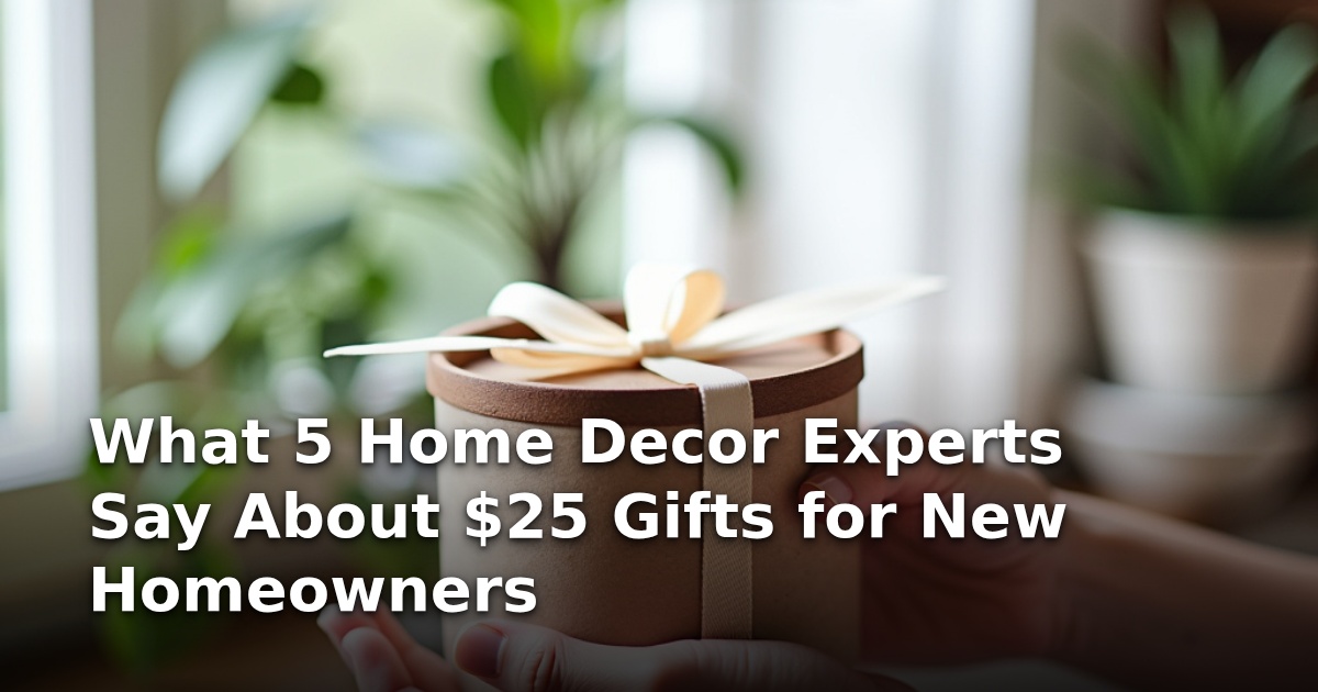 What 5 Home Decor Experts Say About $25 Gifts for New Homeowners
