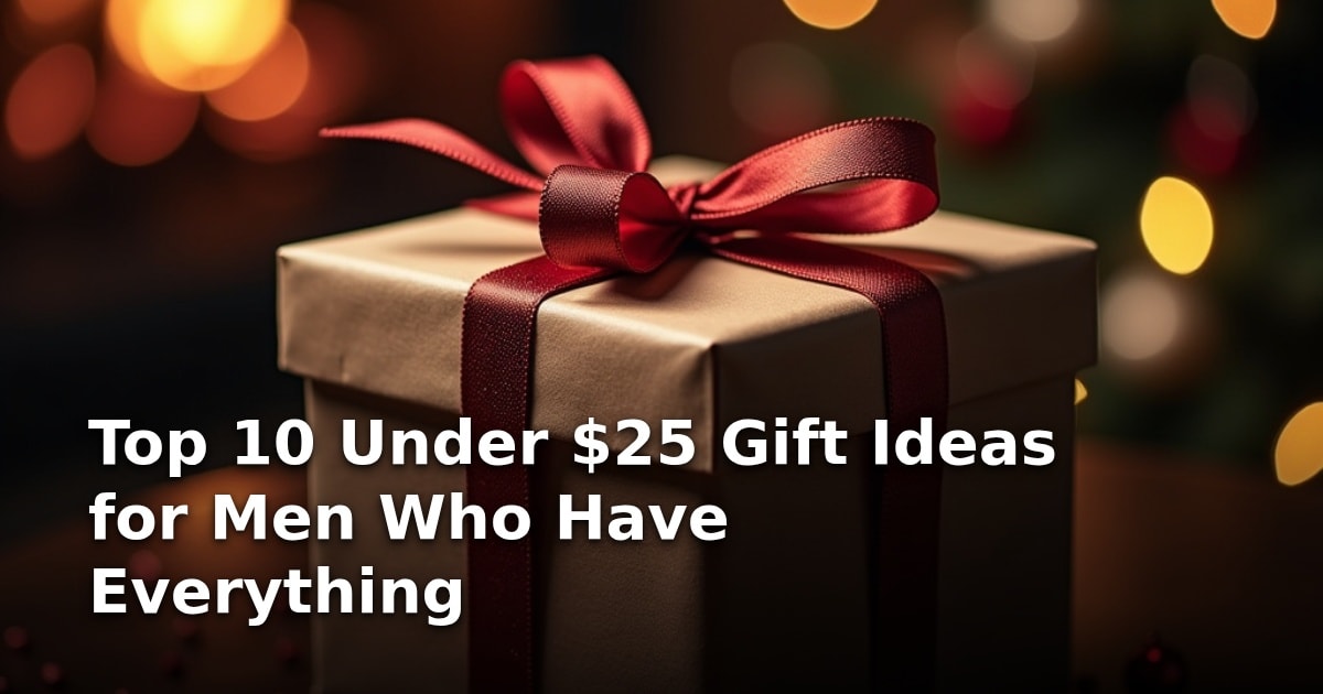 Top 10 Under $25 Gift Ideas for Men Who Have Everything