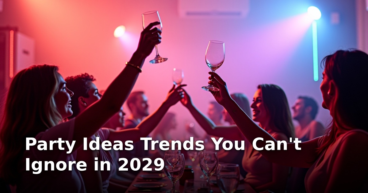 Party Ideas Trends You Can’t Ignore in 2029