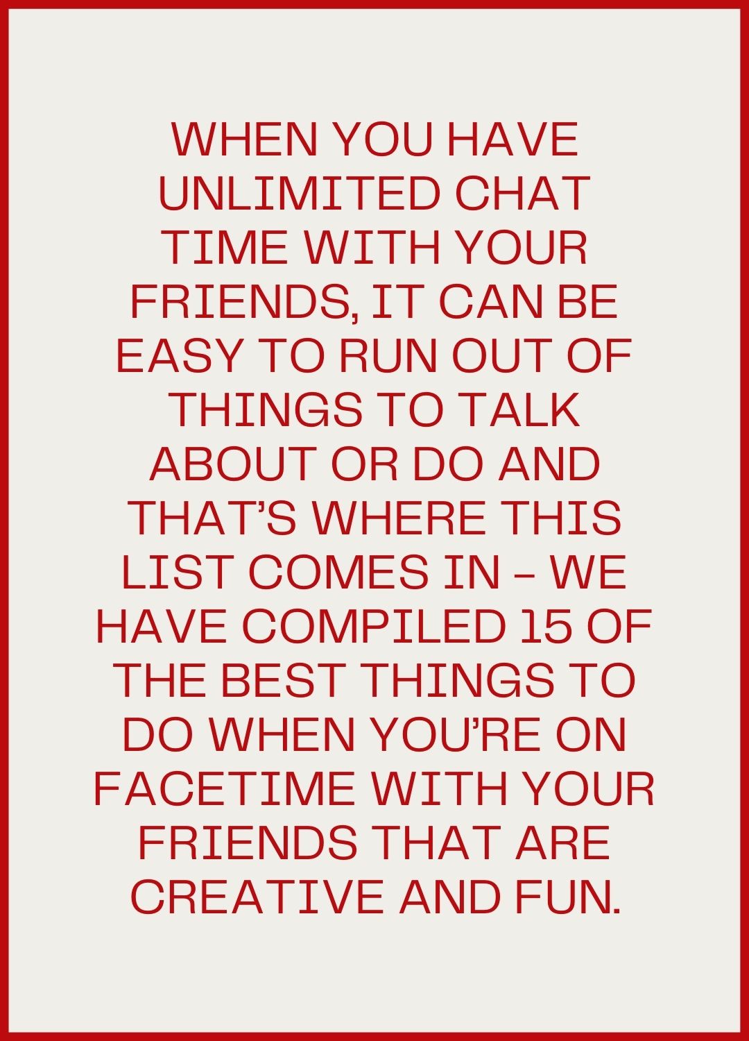 When you have unlimited chat time with your friends