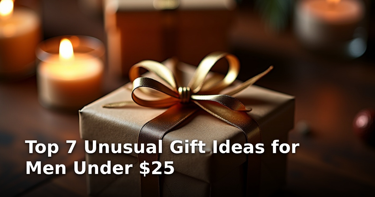 Top 7 Unusual Gift Ideas for Men Under $25