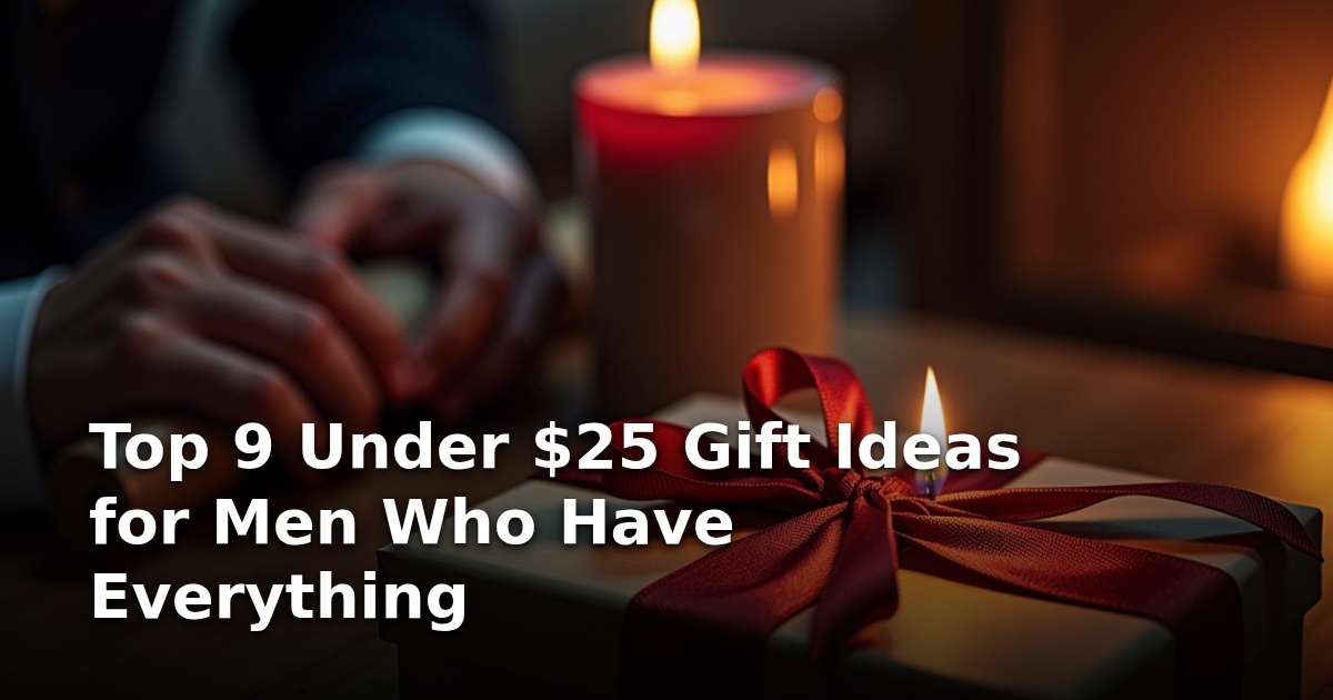 Top 9 Under $25 Gift Ideas for Men Who Have Everything