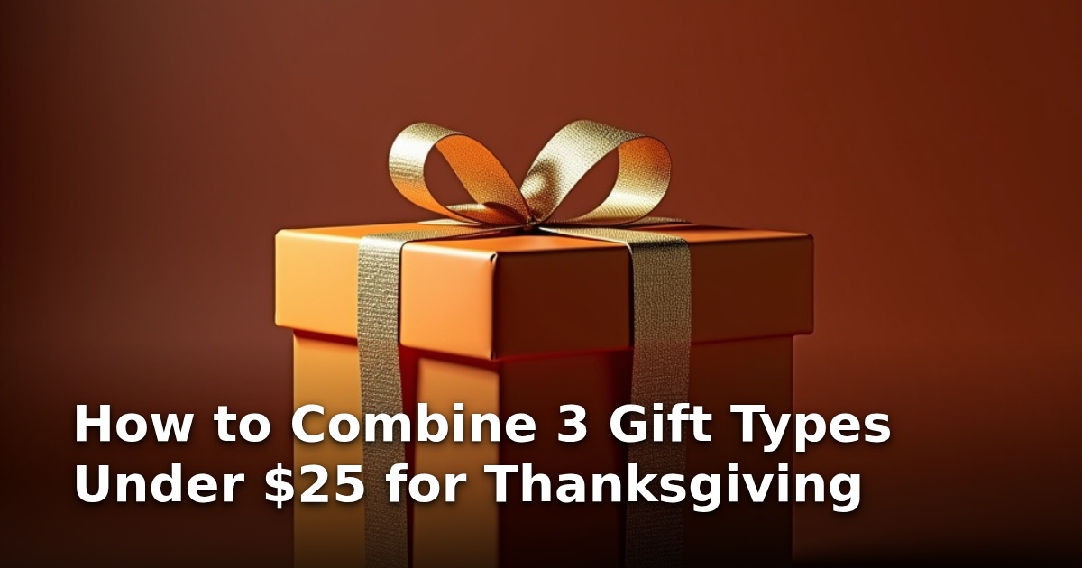 How to Combine 3 Gift Types Under $25 for Thanksgiving