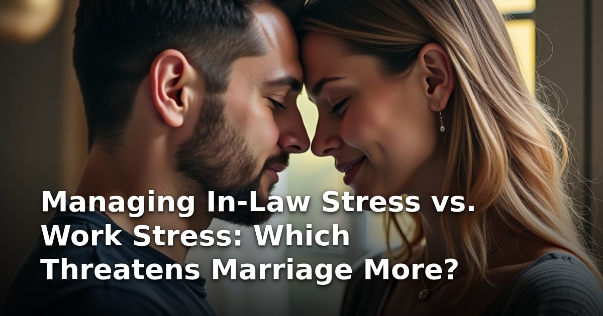 Managing In-Law Stress vs. Work Stress: Which Threatens Marriage More?