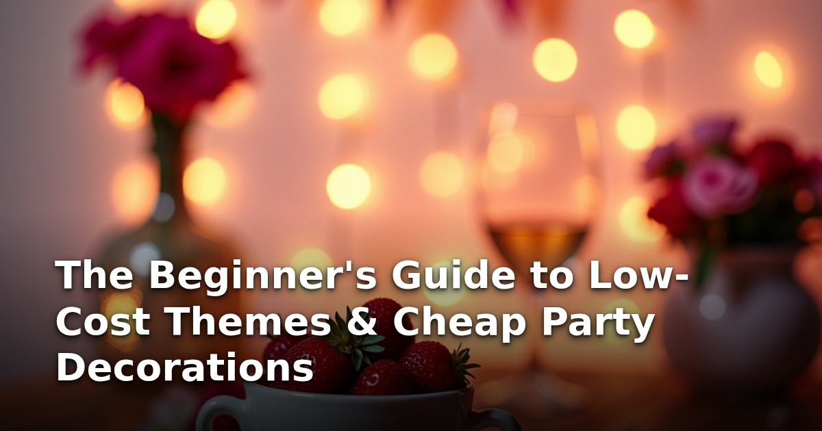 The Beginner’s Guide to Low-Cost Themes & Cheap Party Decorations