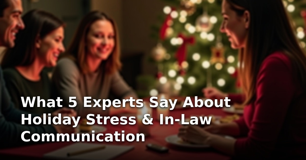 What 5 Experts Say About Holiday Stress & In-Law Communication