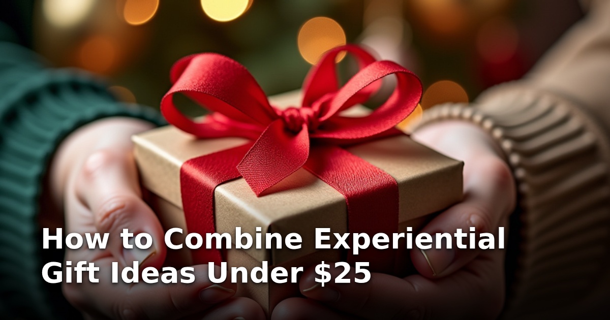 How to Combine Experiential Gift Ideas Under $25