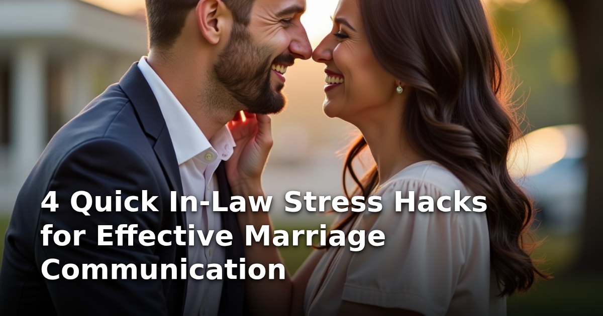 4 Quick In-Law Stress Hacks for Effective Marriage Communication