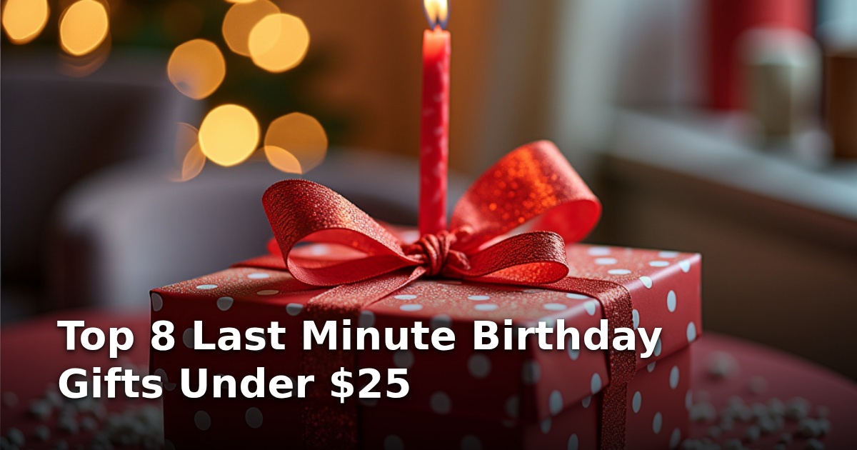 Top 8 Last Minute Birthday Gifts Under $25