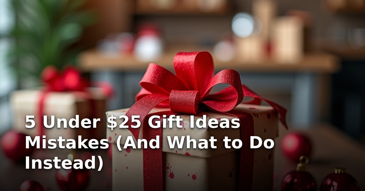 5 Under $25 Gift Ideas Mistakes (And What to Do Instead)