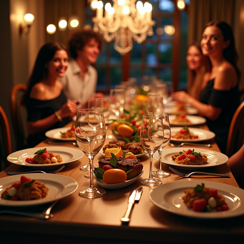 Illustration for Teenager Party Themes at Home vs. Elegant Dinner Themes - Image 3