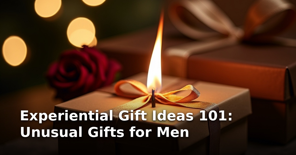 Experiential Gift Ideas 101: Unusual Gifts for Men