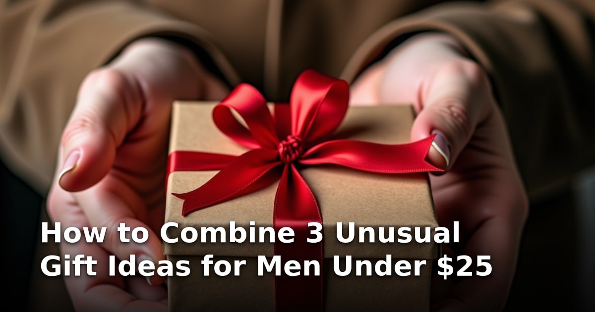 How to Combine 3 Unusual Gift Ideas for Men Under $25
