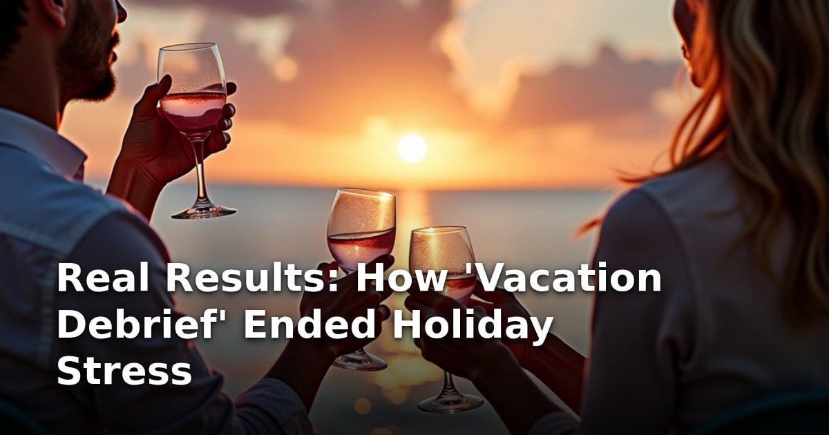 Real Results: How ‘Vacation Debrief’ Ended Holiday Stress