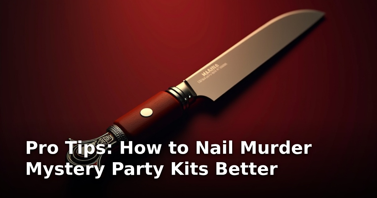 Pro Tips: How to Nail Murder Mystery Party Kits Better