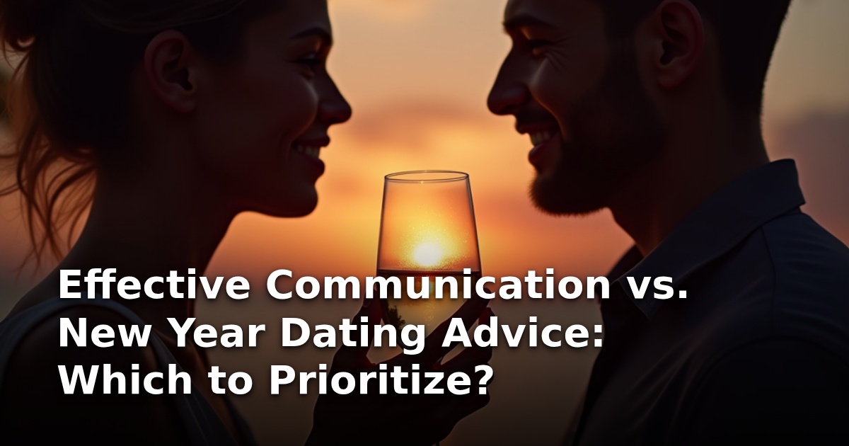 Effective Communication vs. New Year Dating Advice: Which to Prioritize?