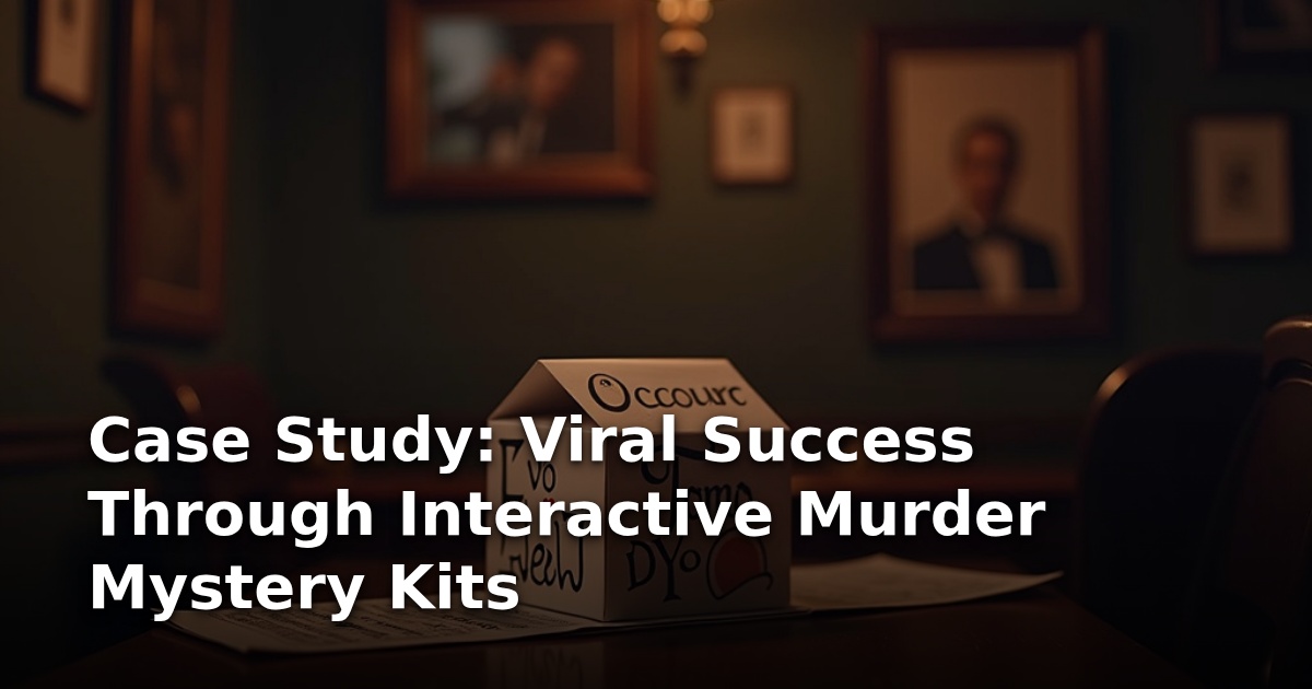 Case Study: Viral Success Through Interactive Murder Mystery Kits