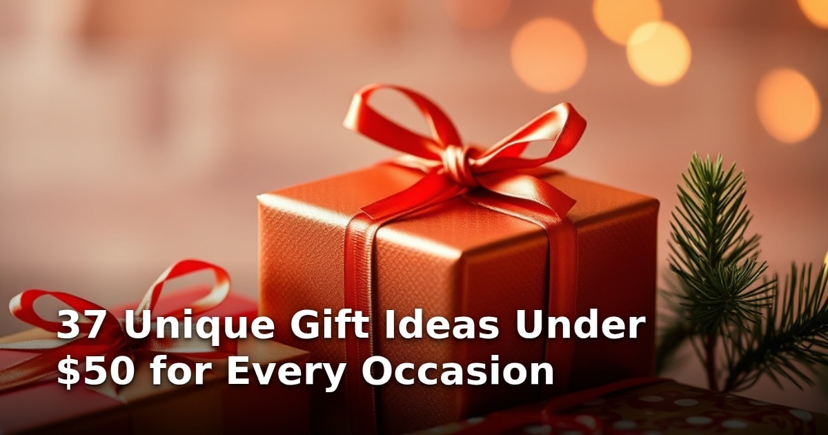 37 Unique Gift Ideas Under $50 for Every Occasion