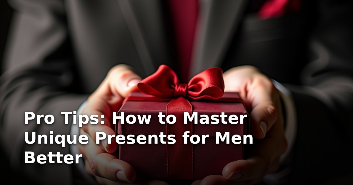 Pro Tips: How to Master Unique Presents for Men Better