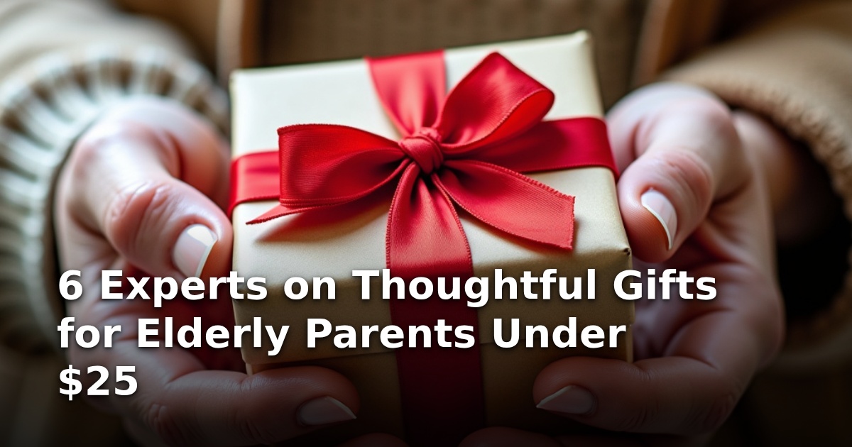 6 Experts on Thoughtful Gifts for Elderly Parents Under $25
