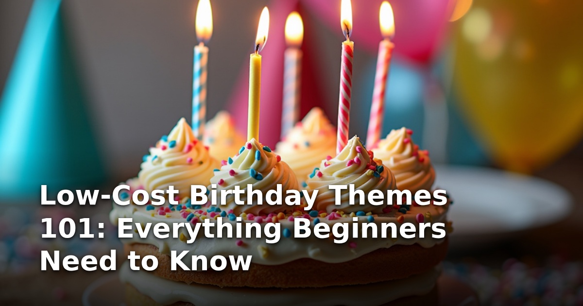 Low-Cost Birthday Themes 101: Everything Beginners Need to Know