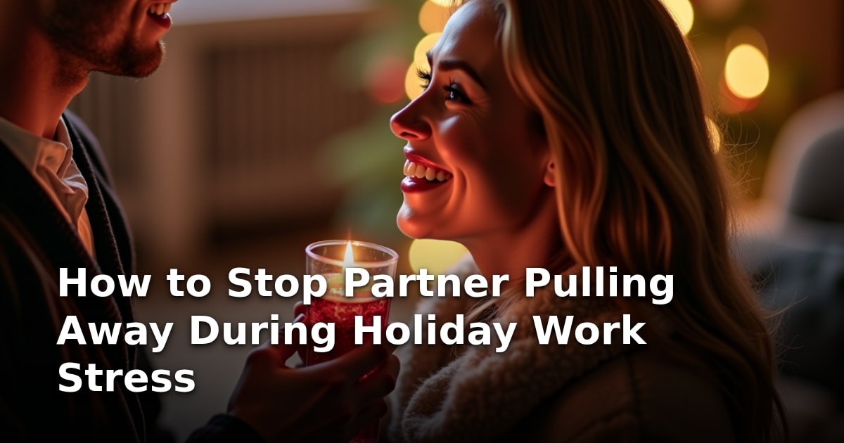 How to Stop Partner Pulling Away During Holiday Work Stress