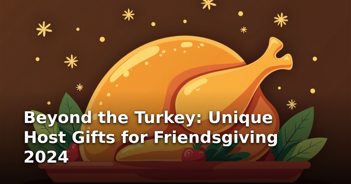 Beyond the Turkey: Unique Host Gifts for Friendsgiving 2024