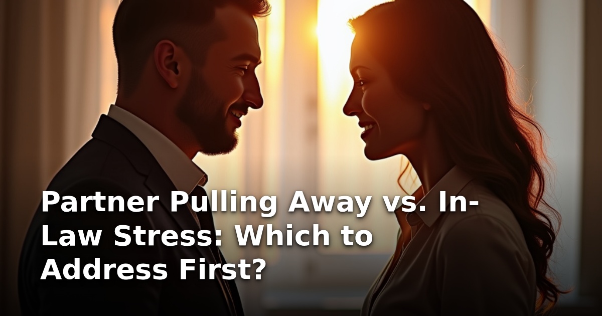 Partner Pulling Away vs. In-Law Stress: Which to Address First?