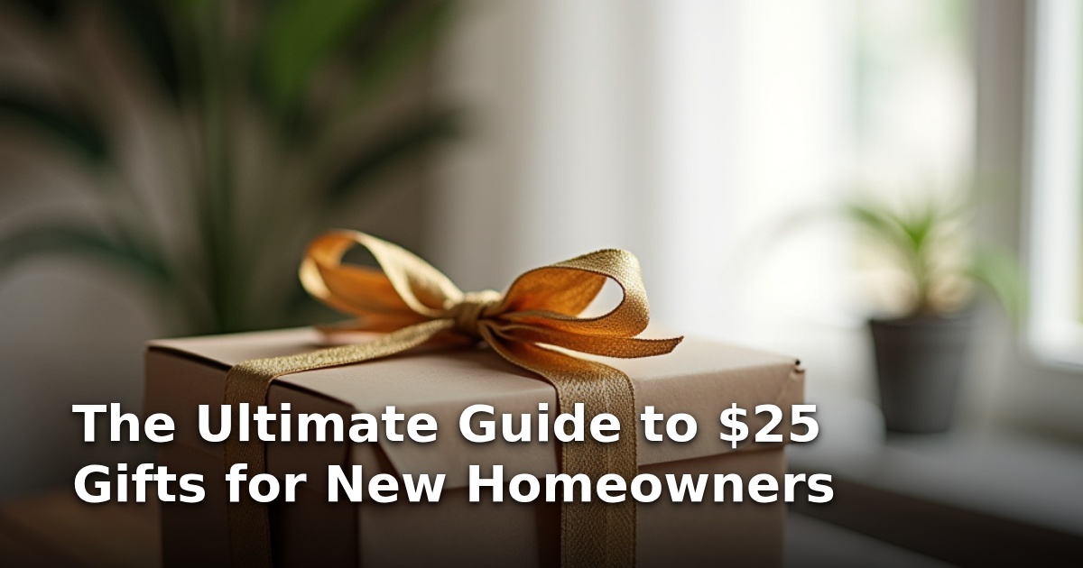 The Ultimate Guide to $25 Gifts for New Homeowners