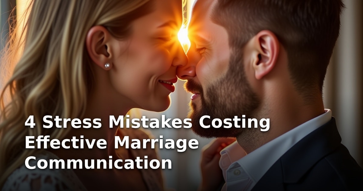 4 Stress Mistakes Costing Effective Marriage Communication