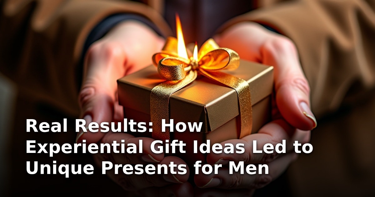 Real Results: How Experiential Gift Ideas Led to Unique Presents for Men